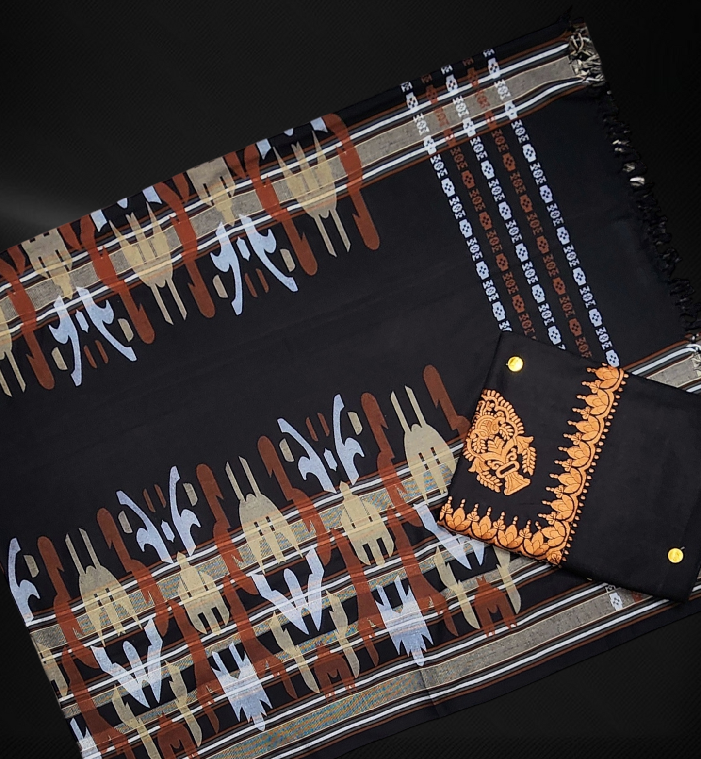 Printed Mawaz Set/معوز صيني مع الشال