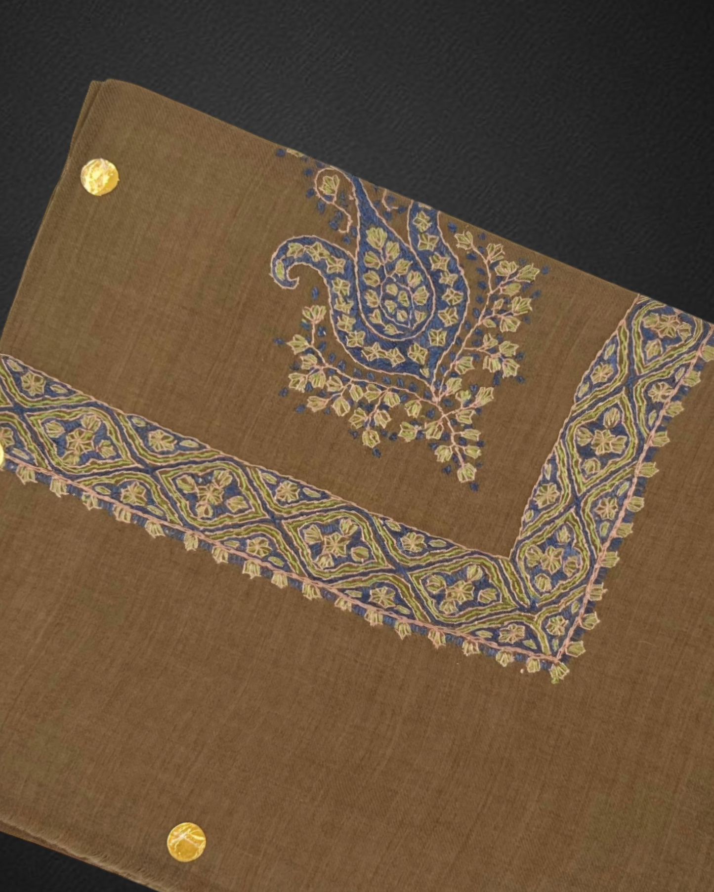 Kashmiri Shawl/ شال كشميري صوف سوبر ترمه نقش يدوي درجة اولى