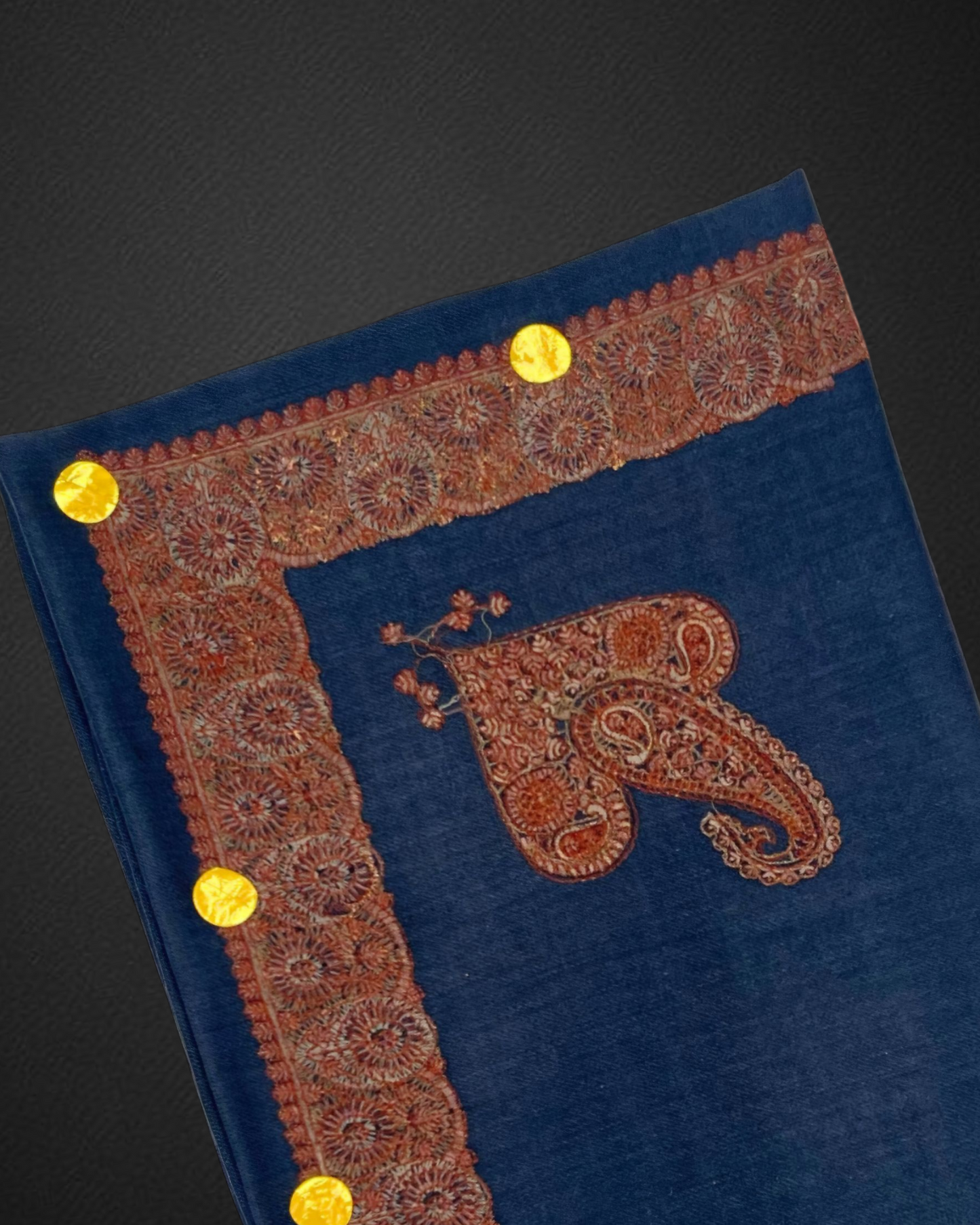 Kashmiri Shawl/ شال كشميري صوف سوبر ترمه نقش يدوي درجة اولى