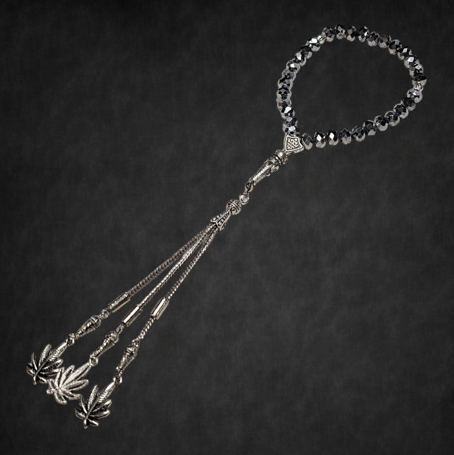Gray Crystal Beads