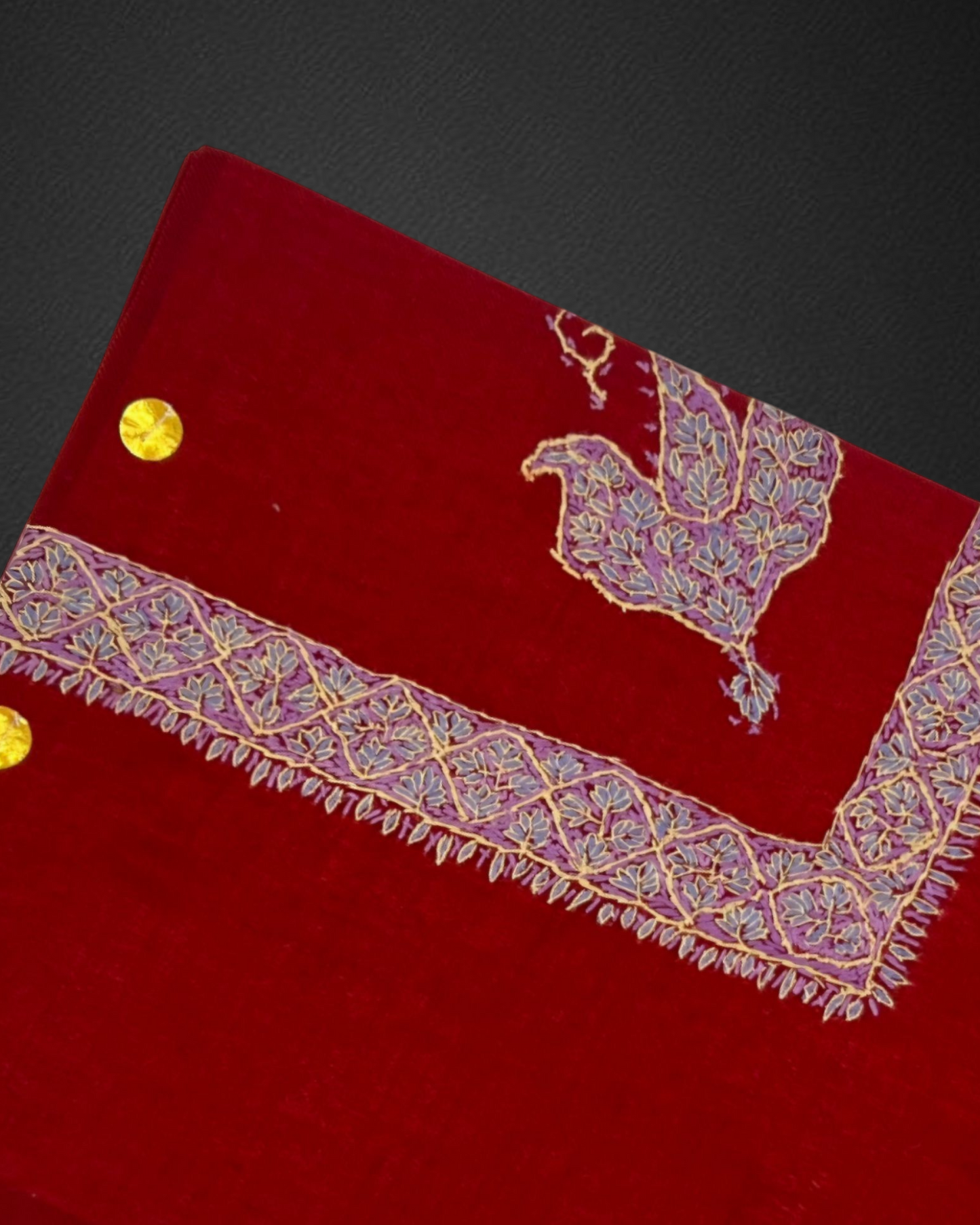 Kashmiri Shawl/ شال كشميري صوف سوبر ترمه نقش يدوي درجة اولى