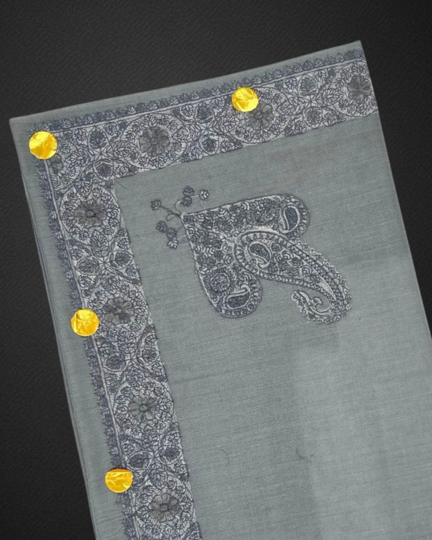 Kashmiri Shawl/ شال كشميري صوف سوبر ترمه نقش يدوي درجة اولى