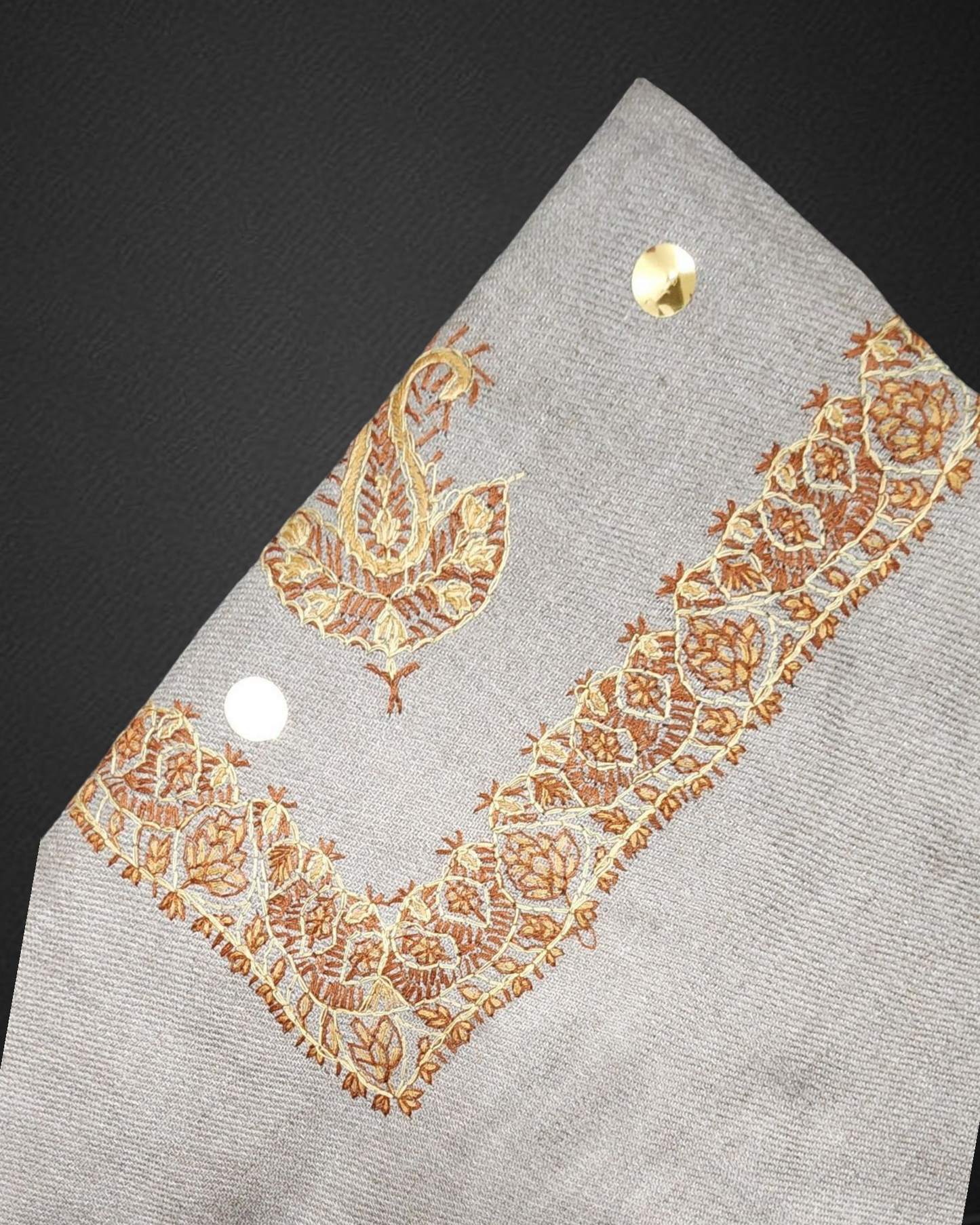 Indian Machine Embroidery Kashmir Shawl/شال هندي كشميري خياطه بالمكينة