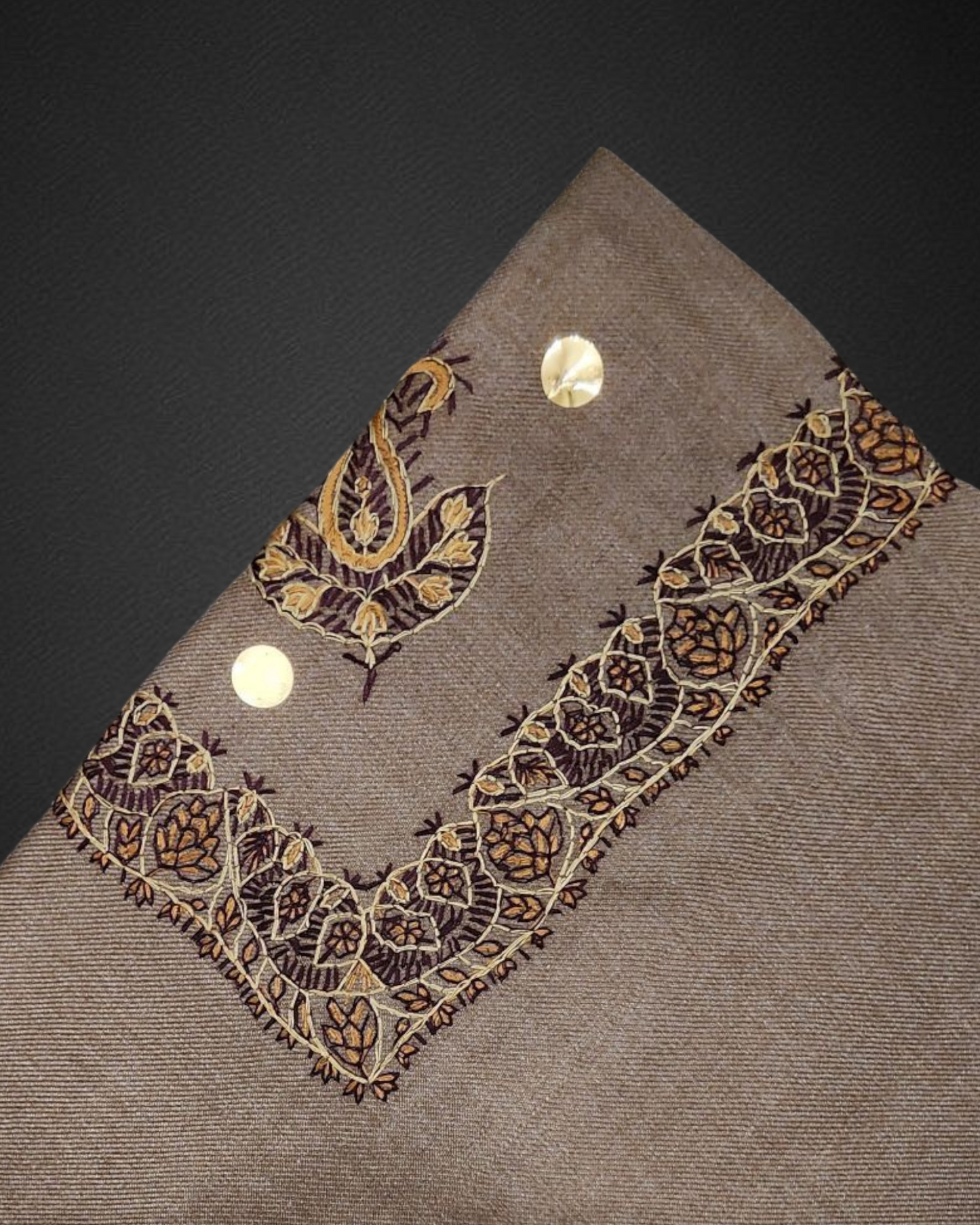 Indian Machine Embroidery Kashmir Shawl/شال هندي كشميري خياطه بالمكينة