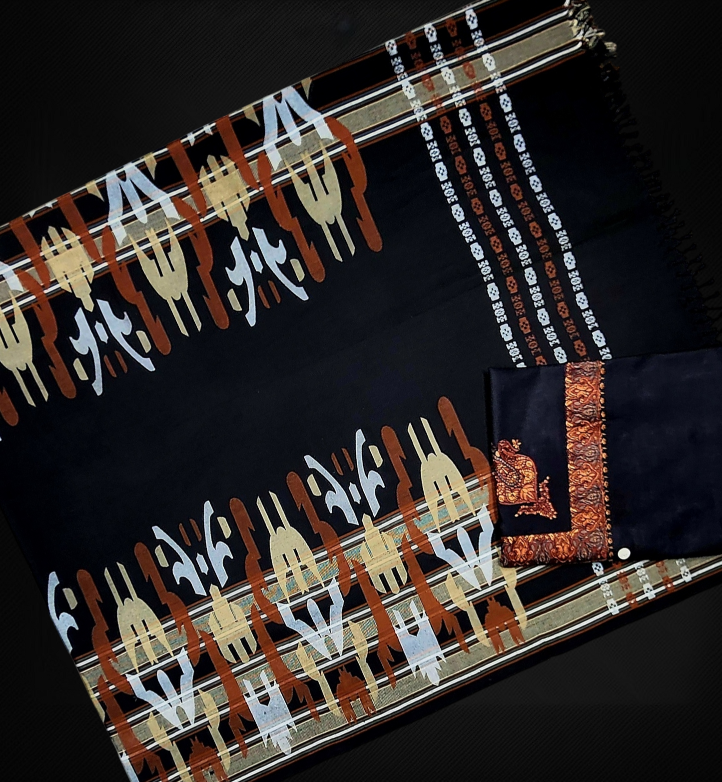 Printed Mawaz Set/معوز صيني مع الشال