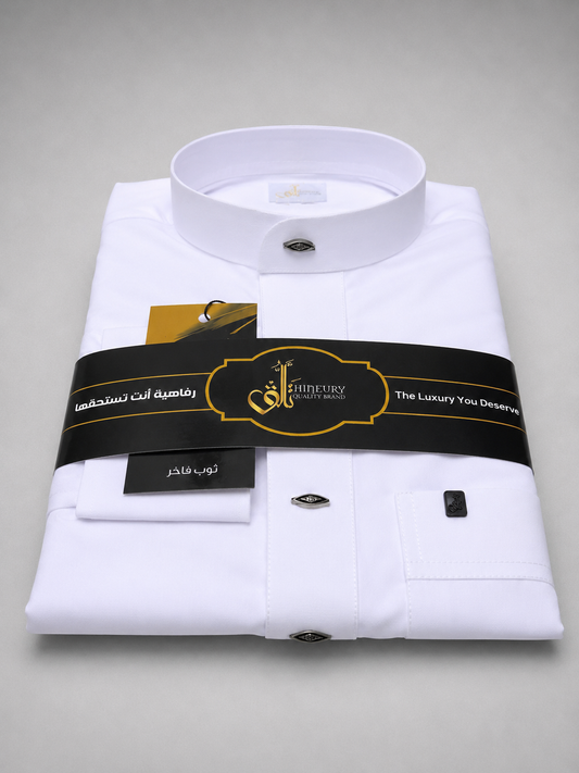 Banded Collar Fakher Thobe