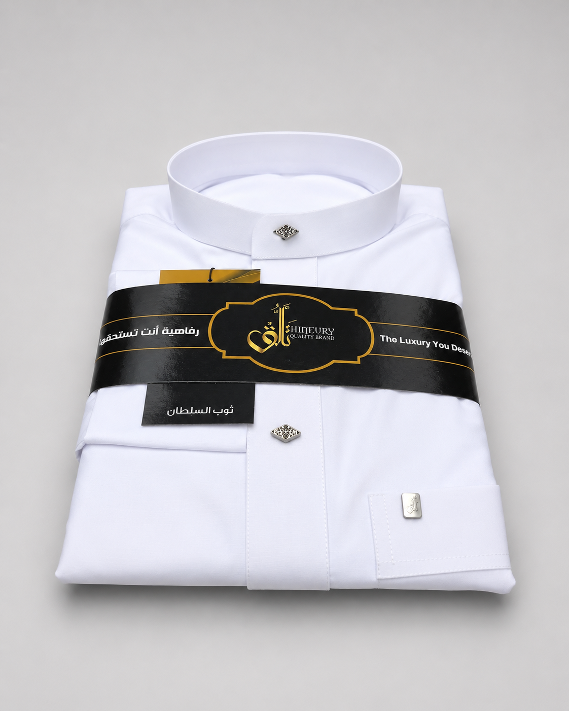 Banded Collar Fakher Thobe