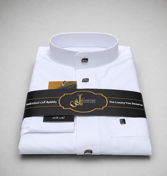 Banded Collar Fakher Thobe